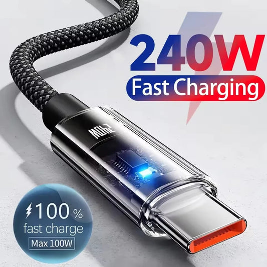 Nylon USB Type C Fast Charging Cable