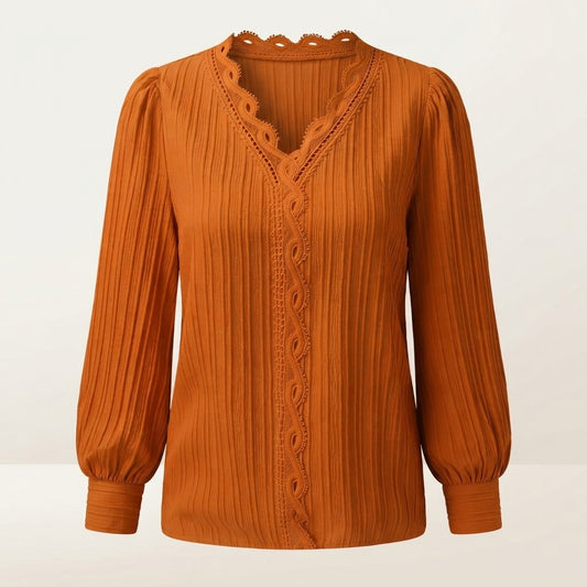 Lace Patchwork Casual Summer Blouse